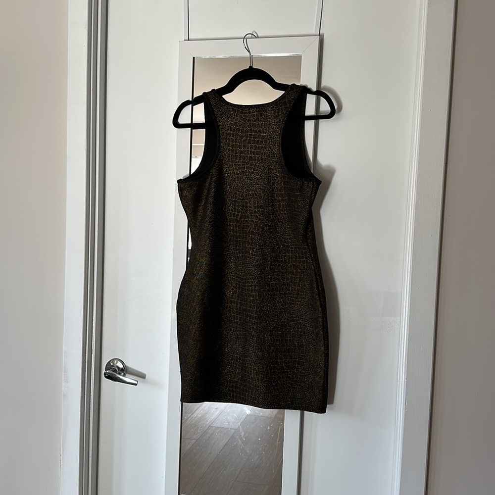 Black / Gold Sexy Mini dress - Picture 2 of 2